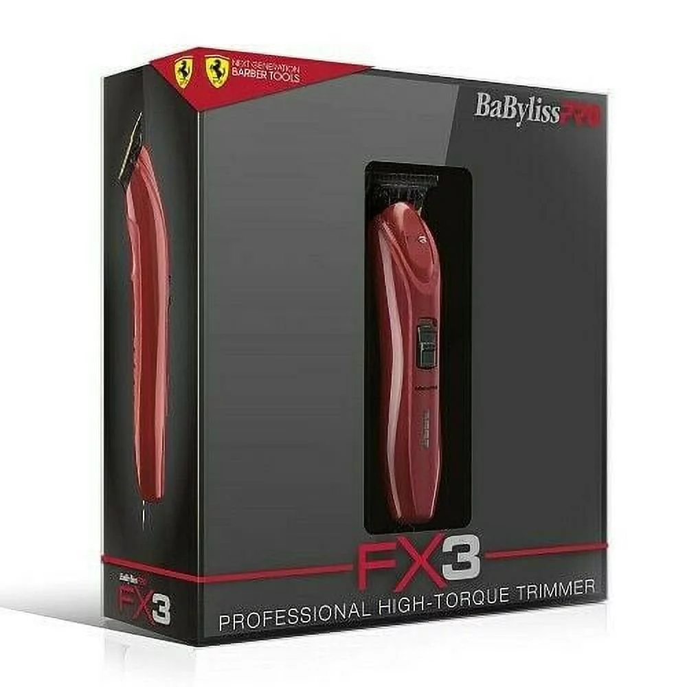 BaBylissPRO Professional High-Torque Hair Trimmer - FXX3T - Ferrari Red - Curated Treasures Market