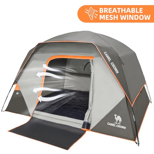 CAMEL CROWN Tents for Camping 4/6 Person Tent Waterproof Easy Setup Backpacking Tents