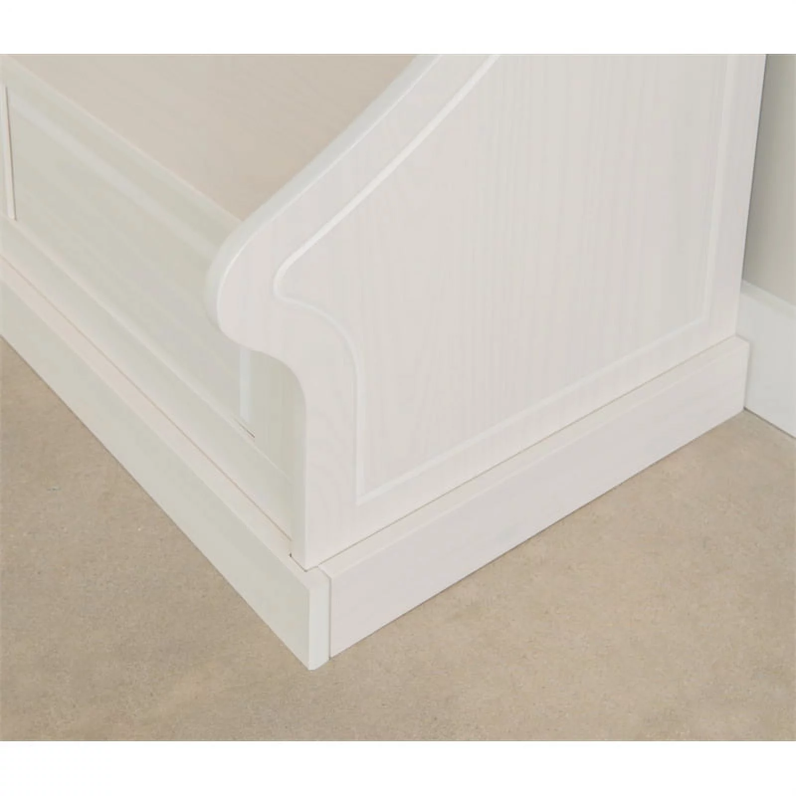 Linon Troyin Wood Corner Breakfast Nook in White
