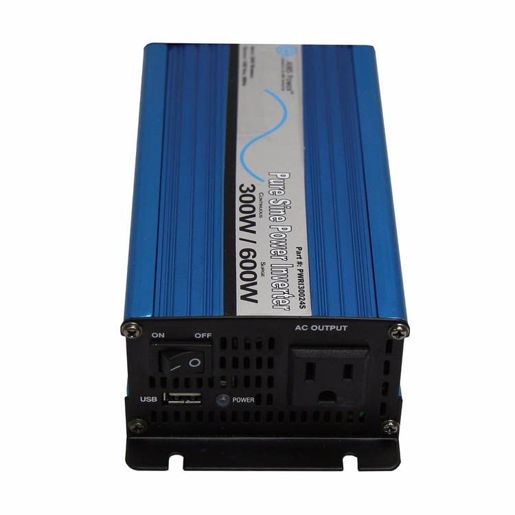Aims Power 300 Watt 24 Volt Pure Sine Inverter, PWRI30024S
