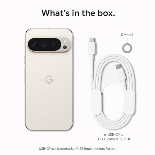 Google Pixel 9 Pro - Unlocked Android Smartphone with Gemini, Triple Rear Camera System, 24-Hour Battery, and 6.3" Super Actua Display - Obsidian - 128 GB