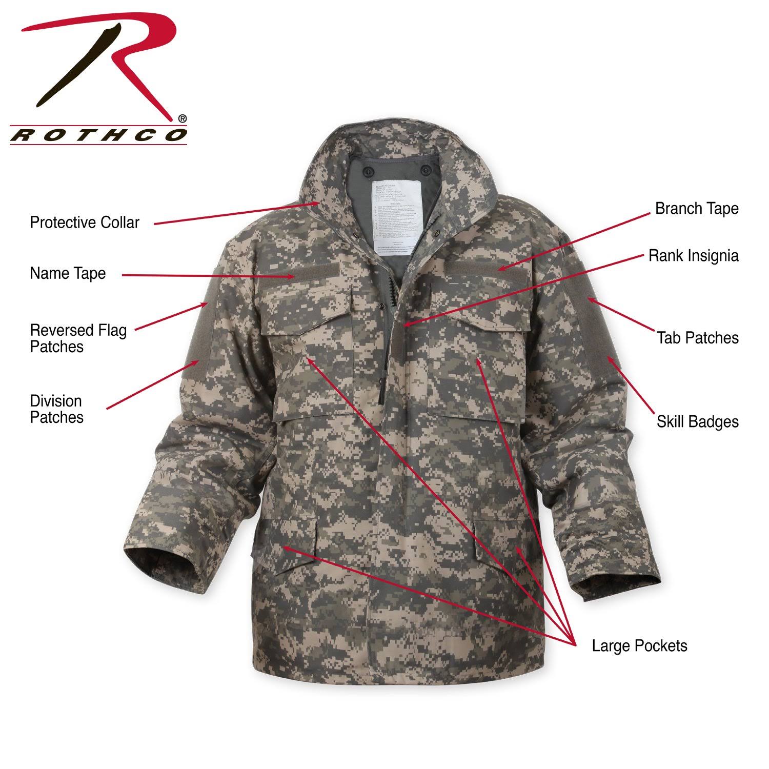 Rothco M-65 Field Jacket - ACU Digital CAMO(S)