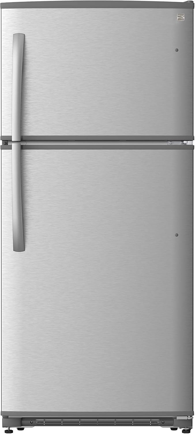 Kenmore 30 Top-Freezer Refrigerator with 18 Cubic Ft. Total Capacity, Stainless Steel