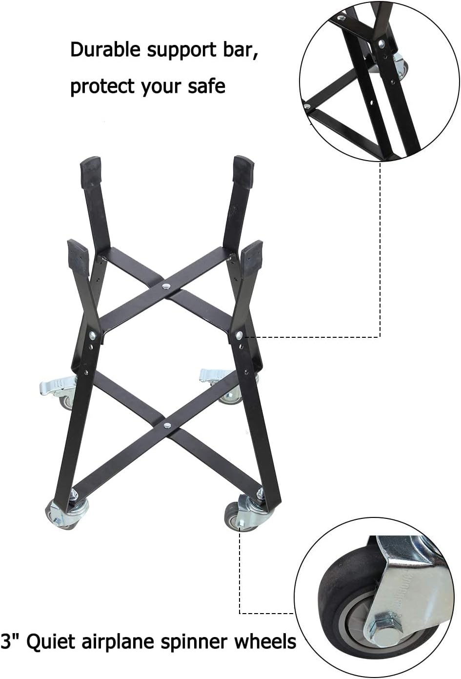 Dracarys Rolling Cart for Big Green Egg Accessories Rolling Nest with Heavy Duty Locking Caster Wheels Powder Coated Steel Rolling Outdoor Cart for Large Big Green Egg Kamado Joe Grill Stand