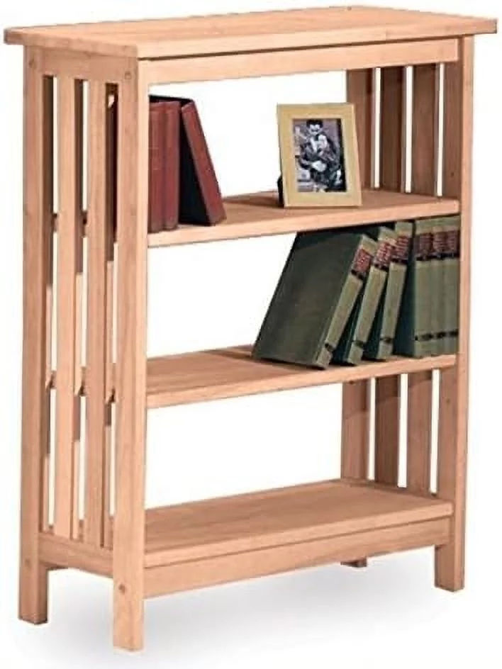 3 Shelf Bookcase In Unfinished