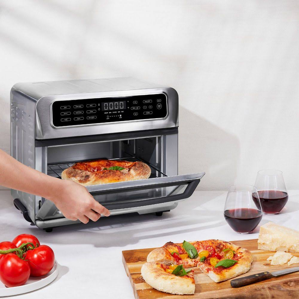 Chefmandual-function Air Fryer + Toaster Oven, Stainless Steel, 20 LITER Chefman
