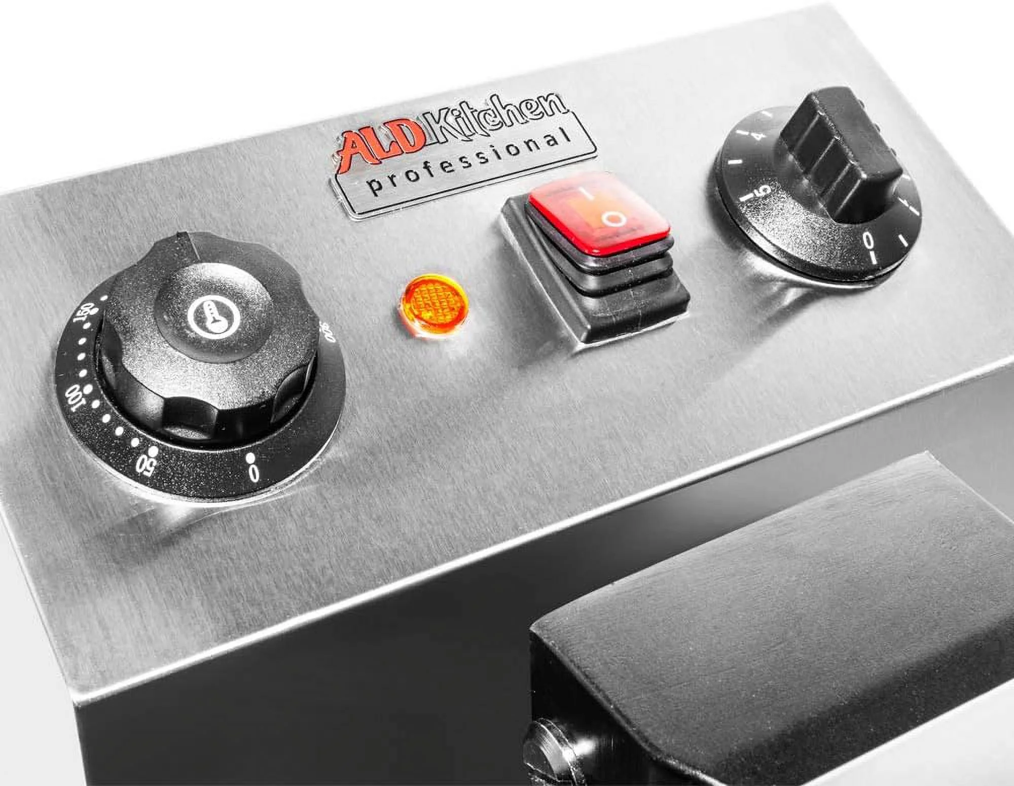 Bubble Waffle Maker | Stainless Steel Square Shaped Egg Waffle Iron With Manual Thermostat | Nonstick Coating | 1 Large Hong Kong Waffle | 110V | 1300W