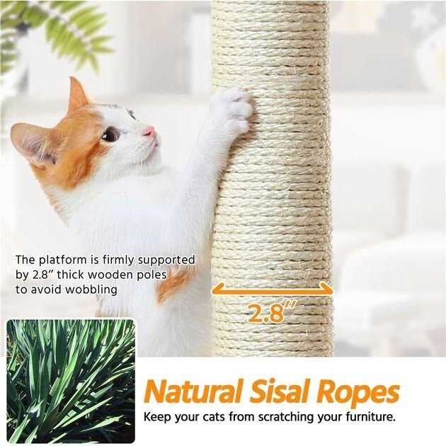 Yaheetech 79-in Plush Cat Tree &amp; Condo - Pet Supplies online store