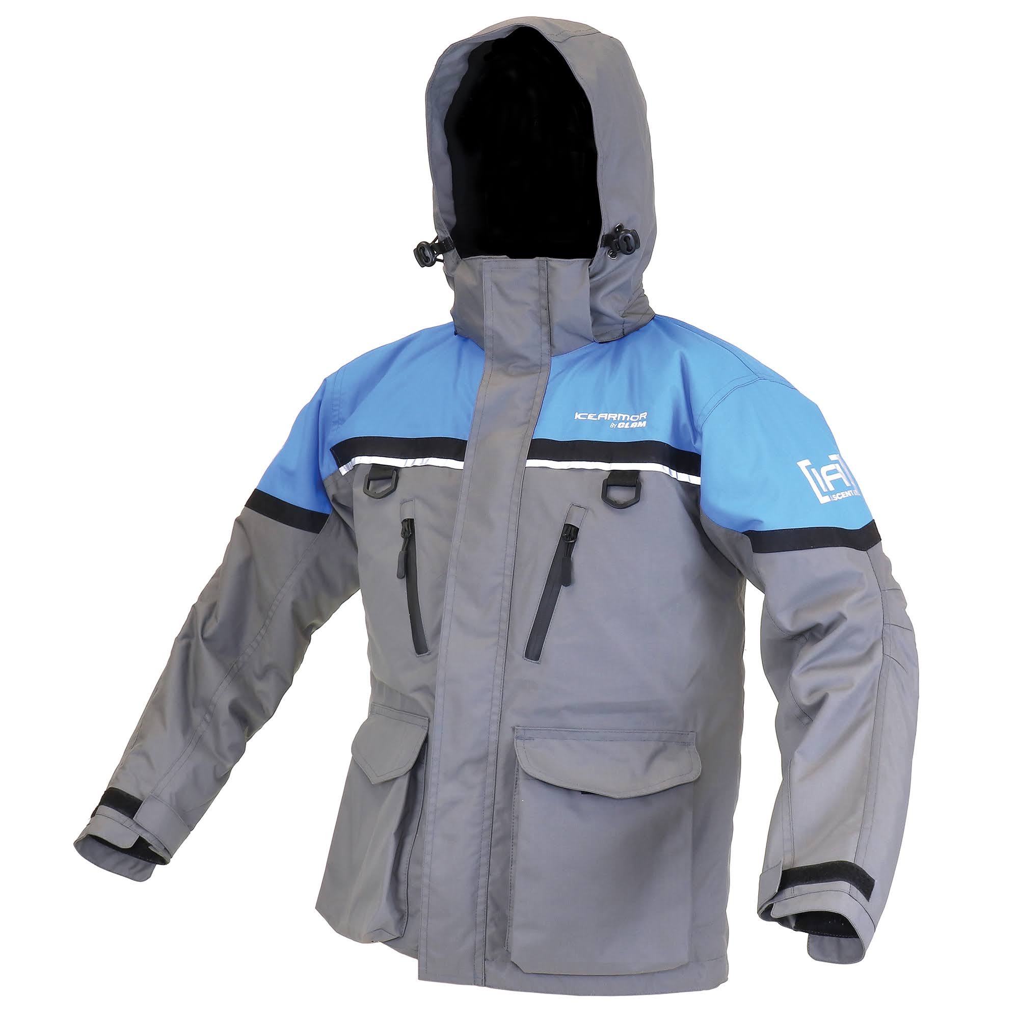 IceArmor by Clam Ascent Float Parka - Charcoal/Black/Orange - M