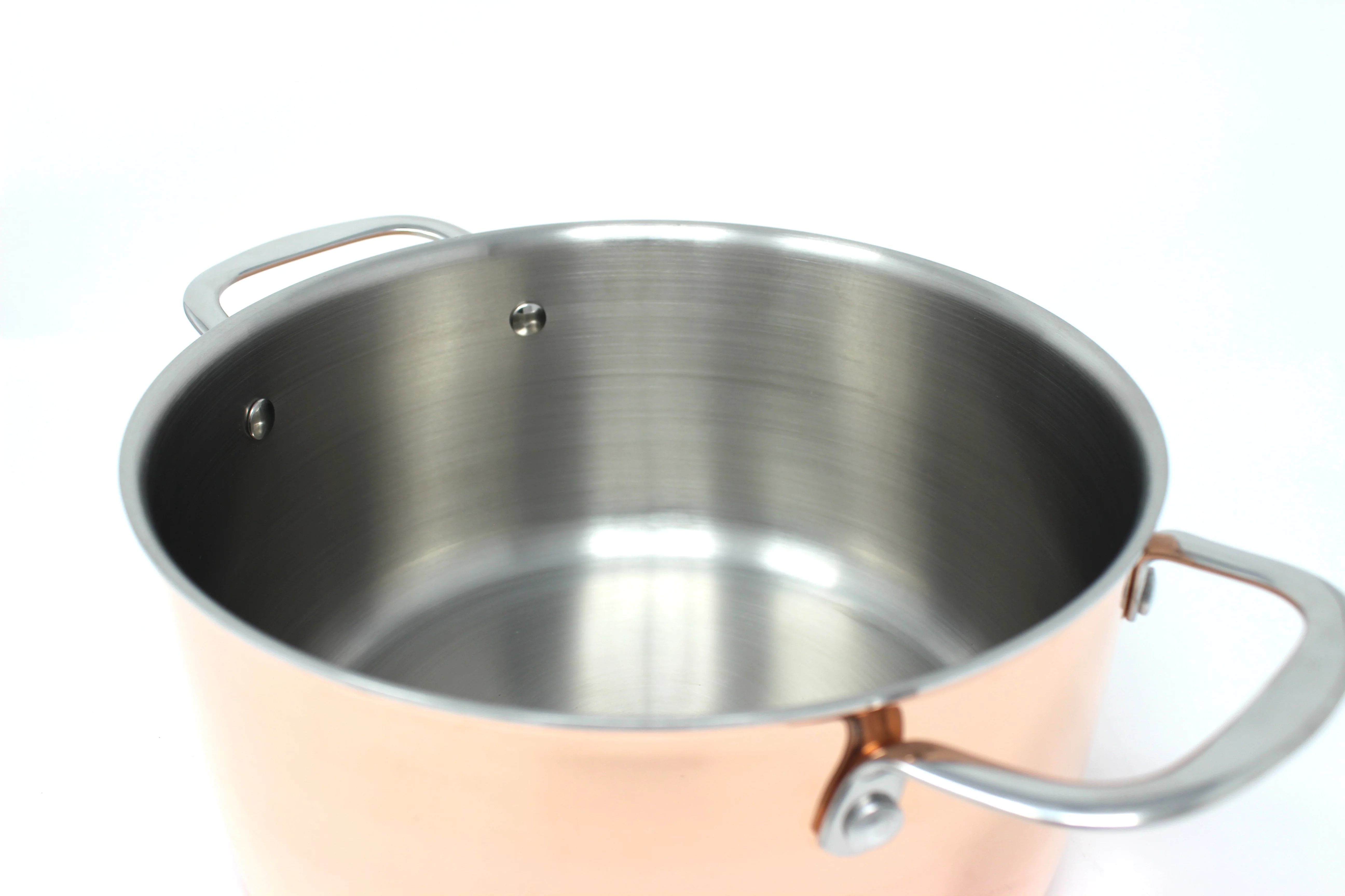 CONCORD 8 Piece Triply Natural Copper Premium Cookware Set