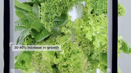 Indoor Hydroponic Growing System 2.0 – Grow 27 Lettuce, Vegetable, Herb & Fruiting Plants | includes Grow Tent, 150W LED Grow Lights, Fan & Wheels for Indoor Gardening