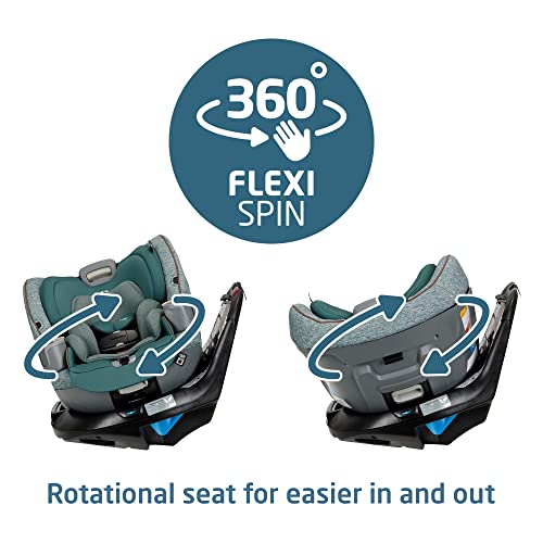 Maxi-Cosi Emme 360 Car Seat: Rotating Car Seat 360, All-in-One Convertible, Car Seat 360 Rotation, Swivel Car Seat in Meadow Wonder