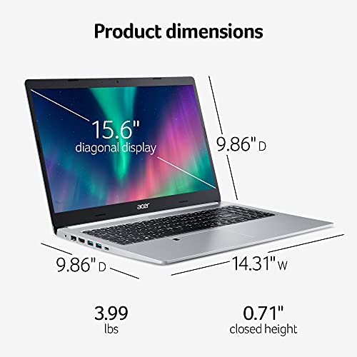 Acer Aspire Go 15 AI Ready Laptop | 15.6" FHD (1920 x 1080) IPS Display | AMD Ryzen 3 7320U | AMD Radeon 610M Graphics | 8GB LPDDR5 | 256GB PCIe Gen4 SSD | Wi-Fi 6 | Windows 11 Home | AG15-21P-R0RR