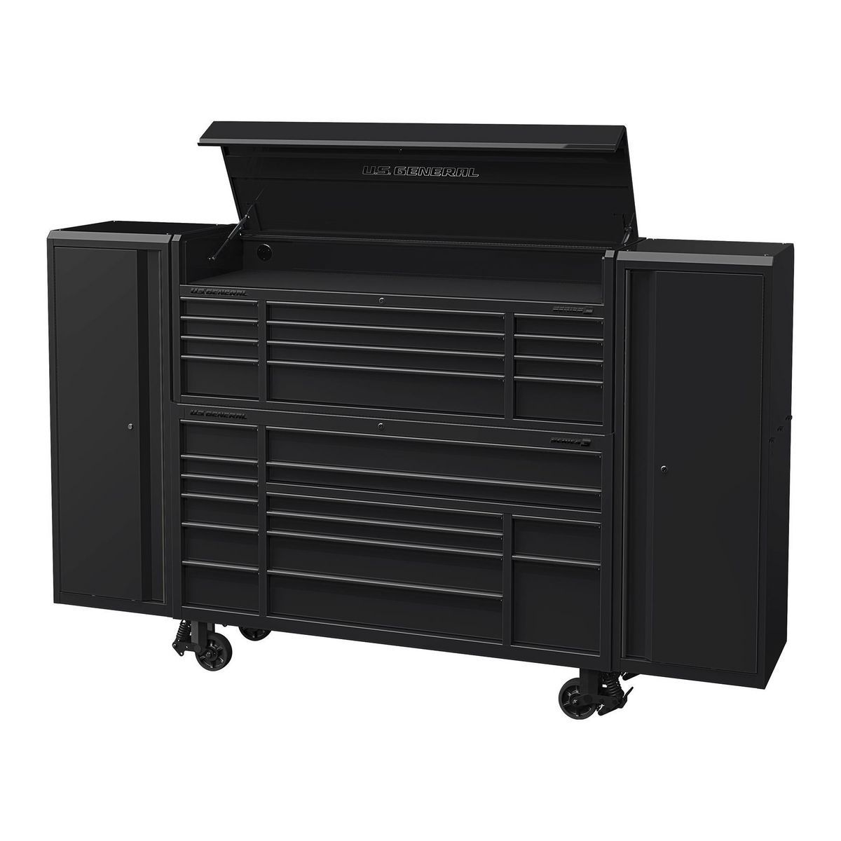 U.S. GENERAL 22 in. End Locker, Series 3, Blue