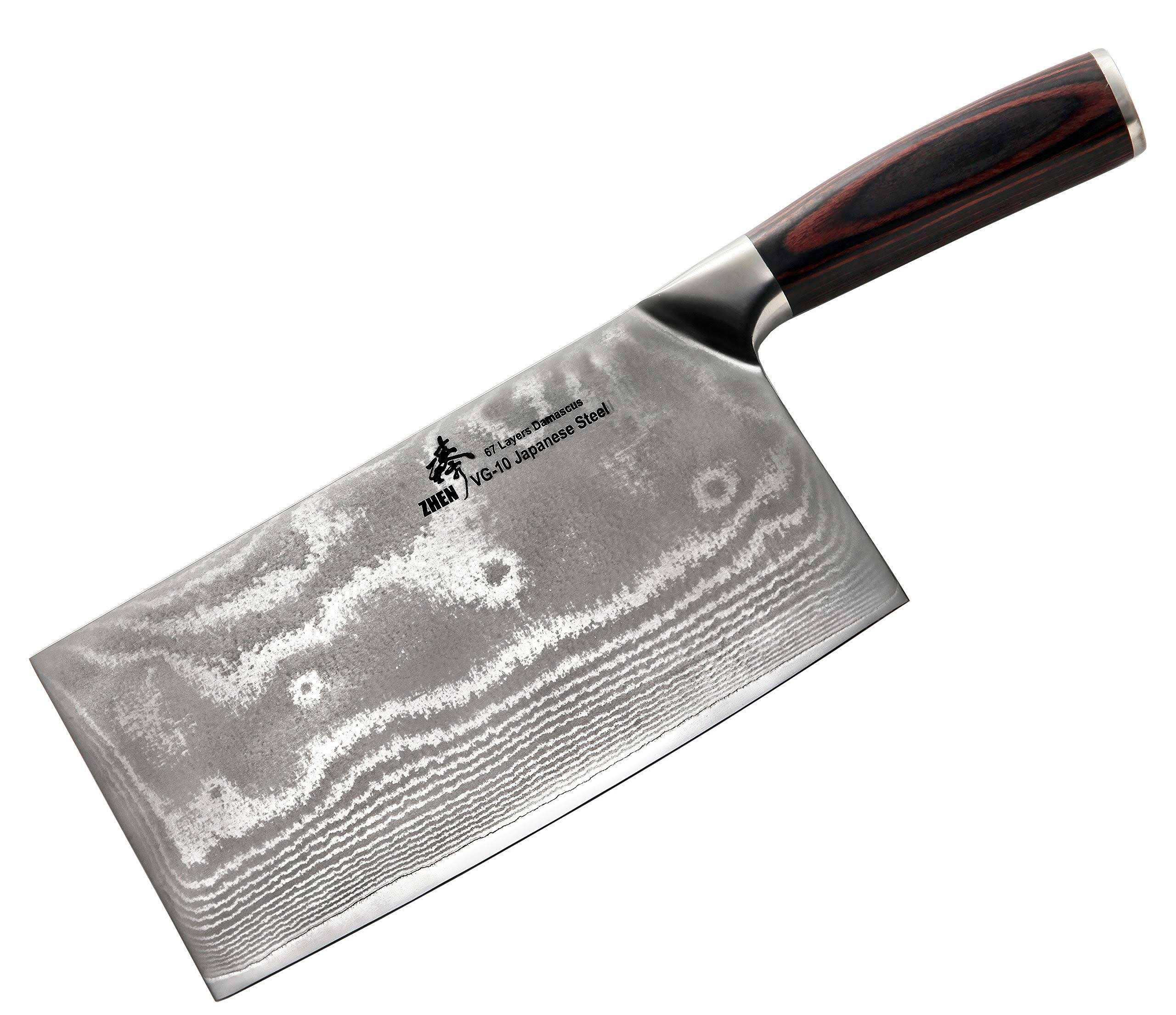 Zhen VG-10 Damascus Series 67-Layer Light Slicer Chopping Chef Butcher Knife/Cleaver