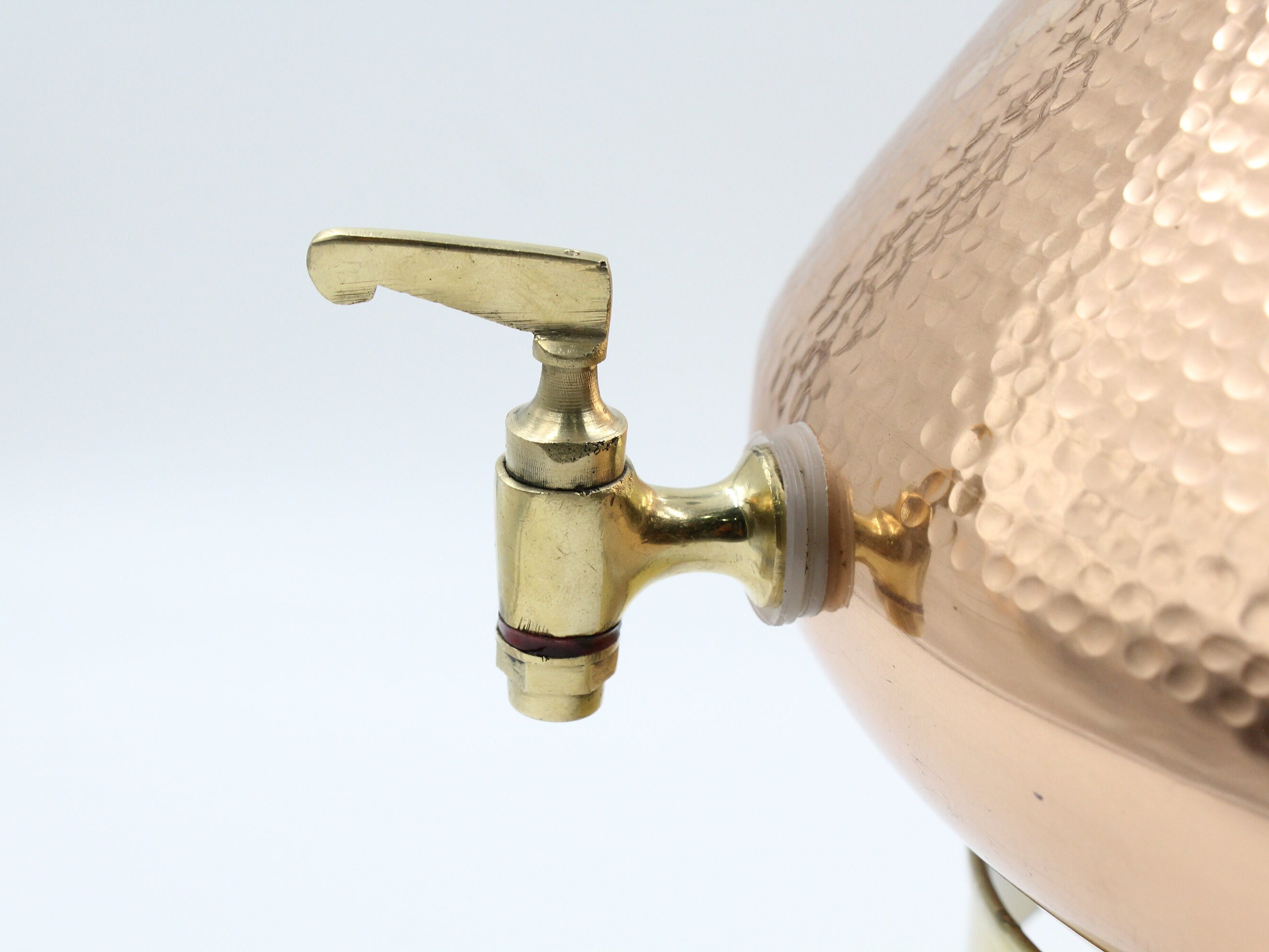 Proudlyindia Water Tap Dispenser, Copper Dispenser, Water Dispenser, Copper Pot, Copper Water Vessel, Water Container, Vintage Water Cooler