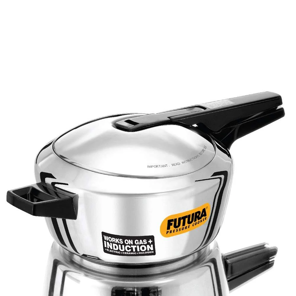 Hawkins-Futura F-41 Induction Compatible Pressure Cooker 4-Liter Stainless Steel