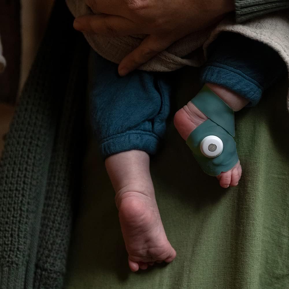 Owlet Dream Duo: Dream Sock Baby Monitor and HD Camera - Deep Sea Green