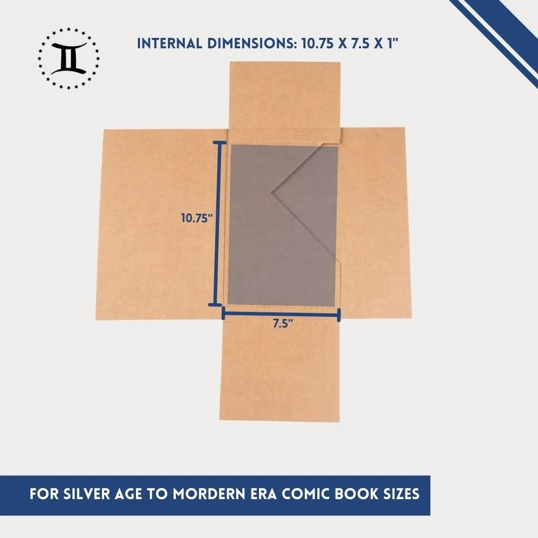 Gemini Comic Book Flash Mailers | Book Mailers For Shipping | Mailing Supplies for Books | Pack of 100
