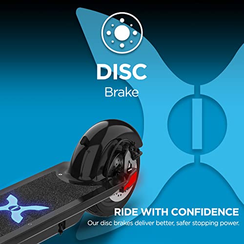 Hover-1 Alpha Pro Electric Kick Scooter | 18MPH, 18 Mile Range, 5HR Charge, LCD Display, 10 Inch High-Grip Tires, 264LB Max Weight, Certified & Tested - Safe for Teens & Adults