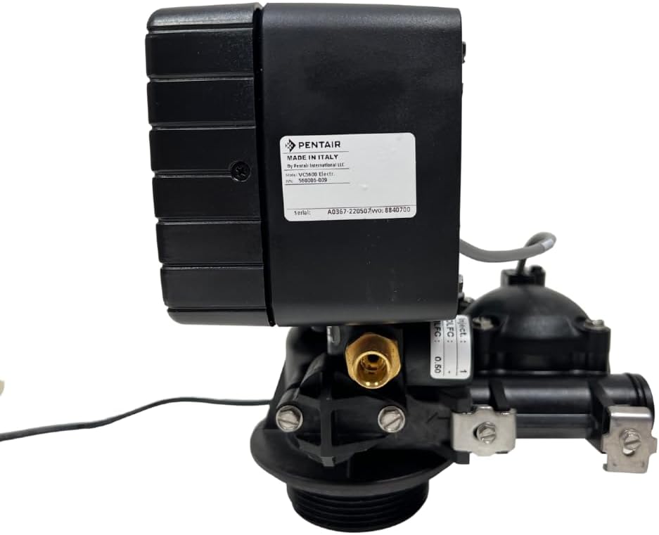 Fleck 5600SXT Water Softener Replacement Valve - Digital Metered On Demand Head with Paddlewheel Meter