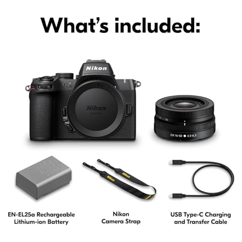 Nikon Z50 II with Two Lenses | Compact mirrorless Stills/Video Camera with Easy Color presets and Wireless Photo Sharing | Nikon USA Model