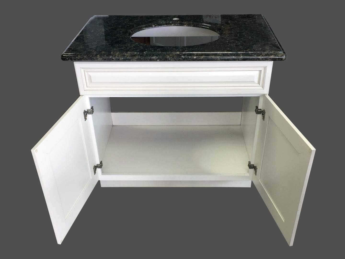 New Atique White Single-Sink Bathroom Vanity Base Cabinet 30" Wide x 21" Deep