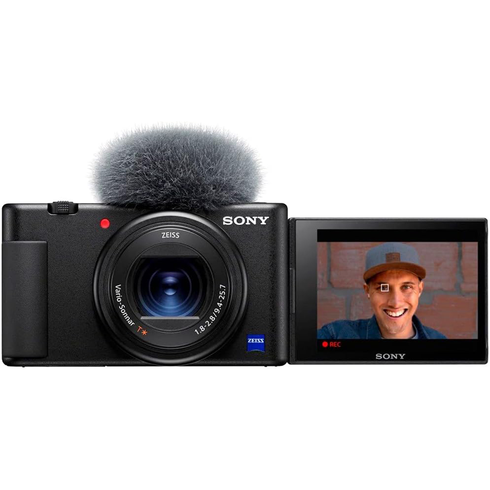 Sony ZV-1 Digital Camera for Content Creators, Vlogging and YouTube with Flip Screen, Built-in Microphone, 4K HDR Video, Touchscreen Display, Live Video Streaming, Webcam