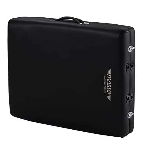 Master Massage 30" Roma Therma-Top Portable Massage Table Pro Package, Black, Adjustable Heating System