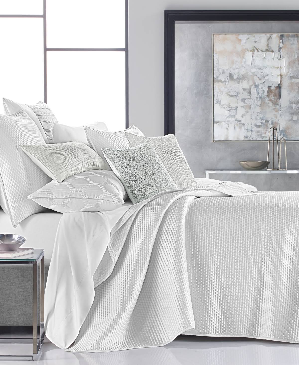 Hotel Collection Olympia Satin Coverlet Full/Queen