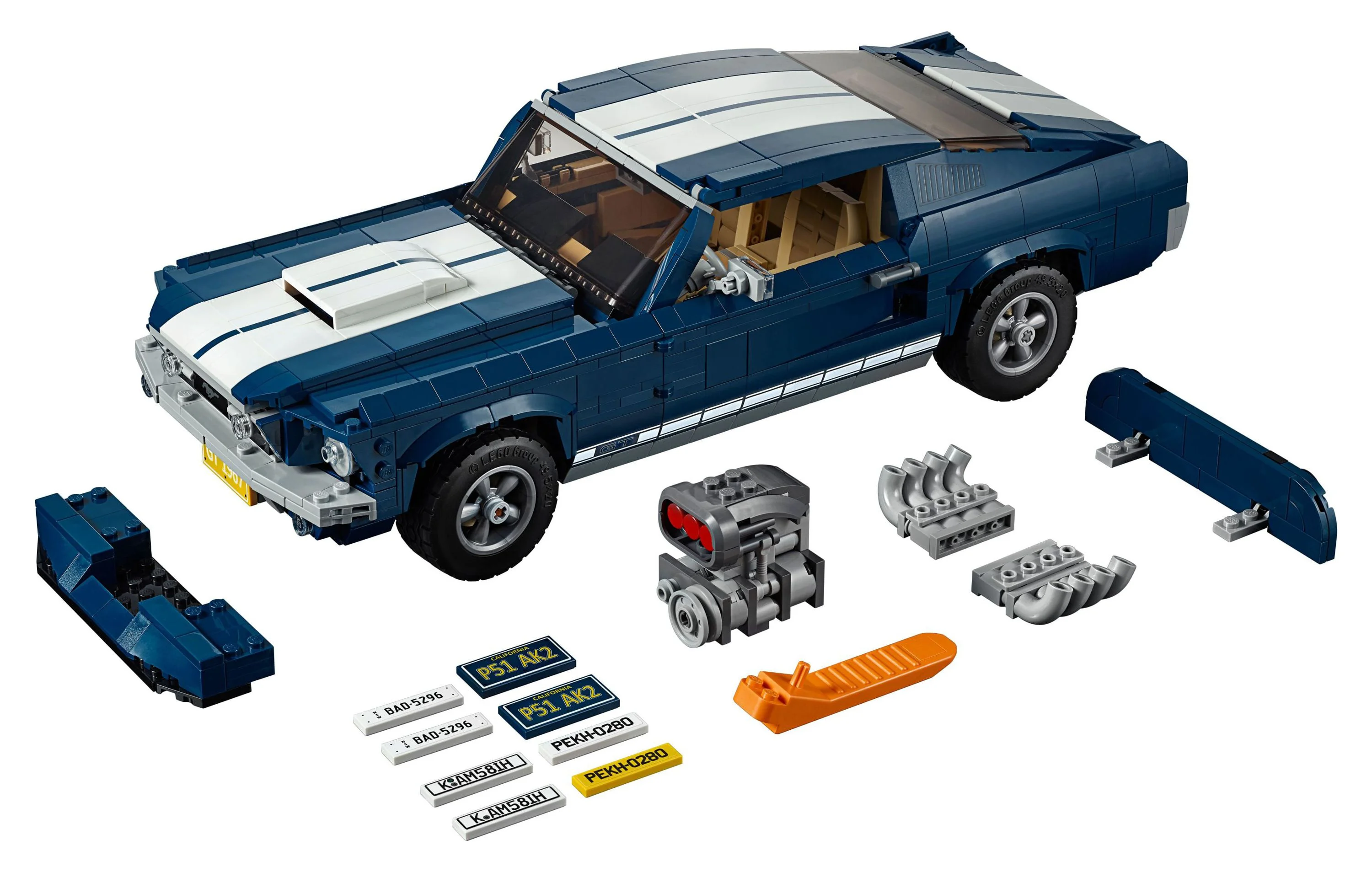 LEGO Creator Expert Ford Mustang 10265 Building Set - Exclusive Advanced Collector's Car Model, Featuring Detailed Interior, V8 Engine, Home and Office Display, Collectible for Adults and Teens