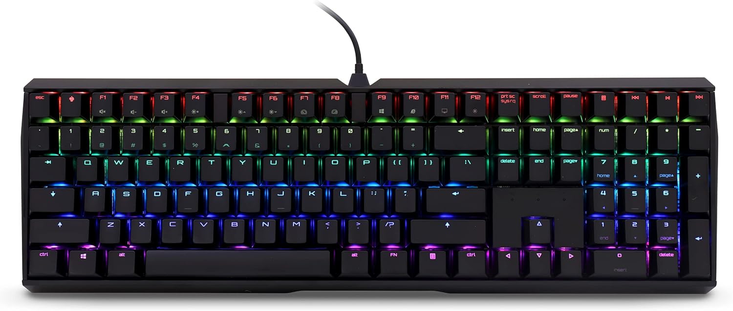 Cherry MX Board 3.0 S - Wired Mechanical Keyboard - Aluminum Housing - MX Red Silent -White - QWERTY