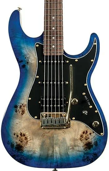 Michael Kelly Burl 60 Ultra Electric Guitar (Blue Burl)