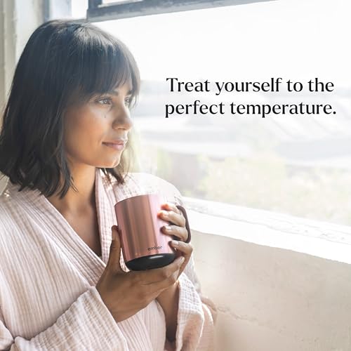 Ember Temperature Control Smart Mug 2, 14 Oz, App-Controlled Heated Coffee Mug with 80 Min Battery Life and Improved Design, Black