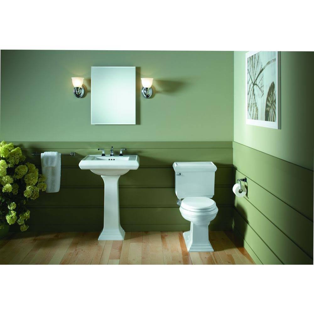 Kohler K-3816-0 Memoirs Comfort Height Two-Piece Elongated 1.28 GPF Toilet with Classic
