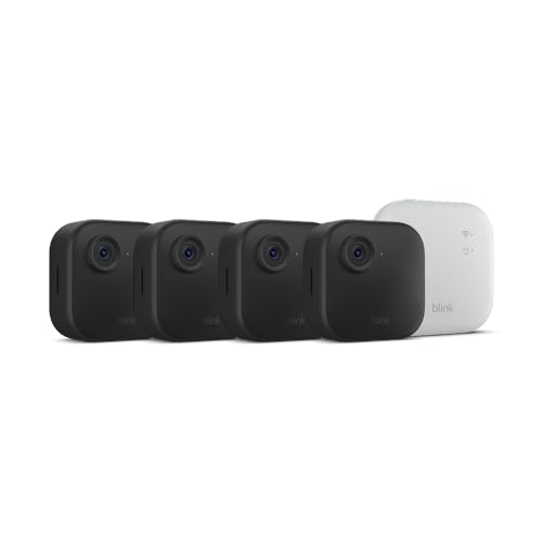 Blink Outdoor 4 XR (newest model) – two-year battery wireless camera with 4x security coverage, 1000 ft open-air range or 400 ft with typical use — 2 camera system