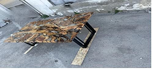 Personalized LARGE EPOXY TABLE, Resin Dining Table for 2, 4, 6, 8 River Dining Table Top, Wood Epoxy Coffee Table Top, Living Room Table (28.5" Inches Tall, 72 x 36inches)