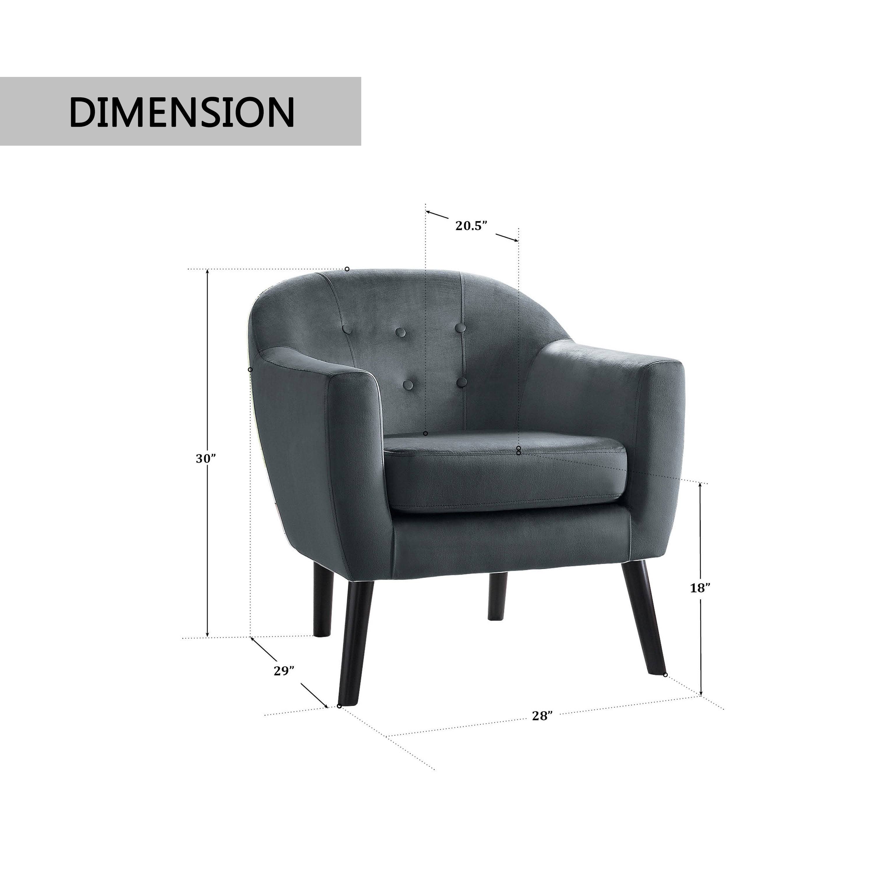 Porter Accent Chair - Grey