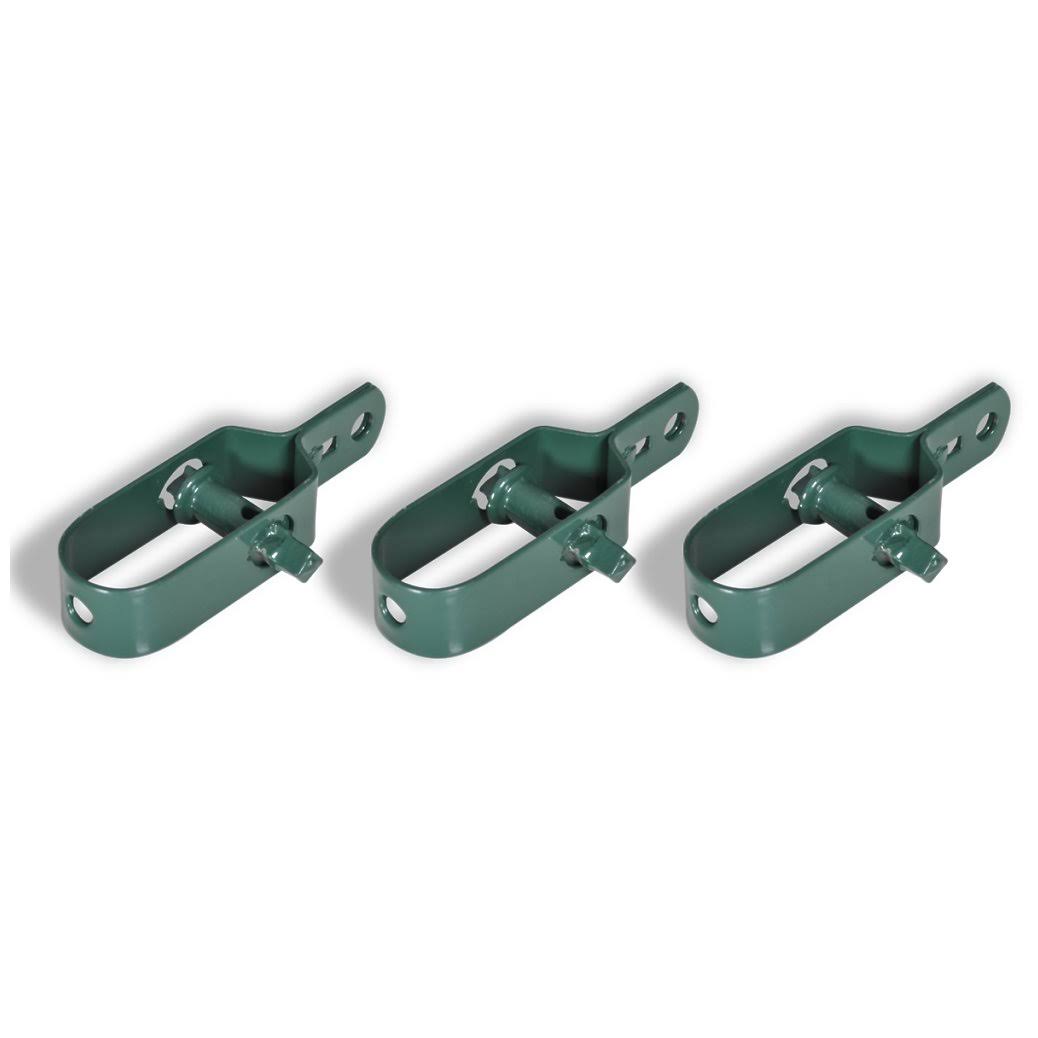 vidaXL Chain Link Fence with Posts Steel 3& 3x22 x 82& Green