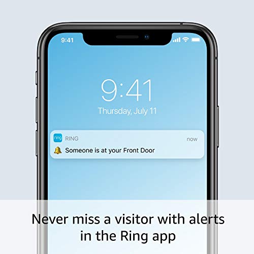 Ring Wired Doorbell Plus - Upgraded, with added security features and a sleek design (existing doorbell wiring required)