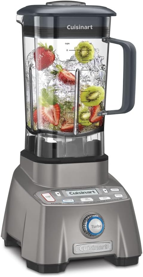 Cuisinart Blender for-Shakes, Smoothies & More, 3.5 Peak Hurricane Pro Blender, Gunmetal, CBT-2000