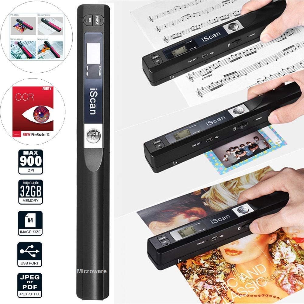 DIGITNOW 22MP All-in-1 Film & Slide Scanner, Converts 35mm 135 110 126 and Super 8 Films/Slides/Negatives to Digital JPG Photos, Built-in 128MB Memory, 2.4 LCD Screen Loetad Hand-Held Scanner