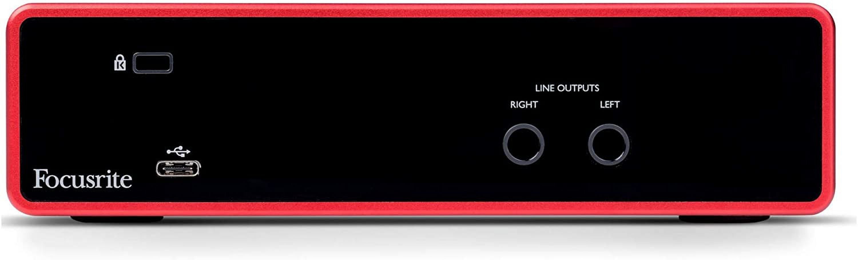 Focusrite Scarlett 2i2 3rd Gen 2x2 USB Audio Interface Bundle with Audio Technica AT2020 Condenser Studio Microphone MR DJ Stand, Shock Mount, Pop Filter and XLR Cable