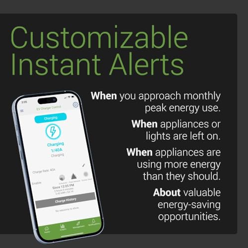 Emporia Gen 3 Smart Home Energy Monitor with 16 50A Circuit Level Sensors | Home Energy Automation and Control | Real Time Electricity Monitor/Meter | Solar/Net Metering