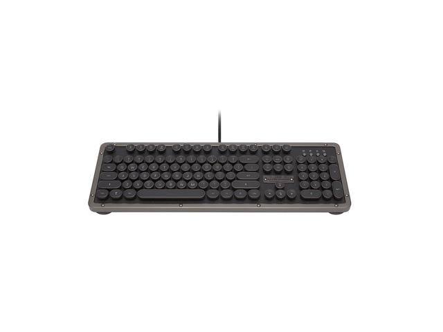 Azio Retro Classic USB (Gunmetal) - Luxury Vintage Backlit Mechanical Keyboard