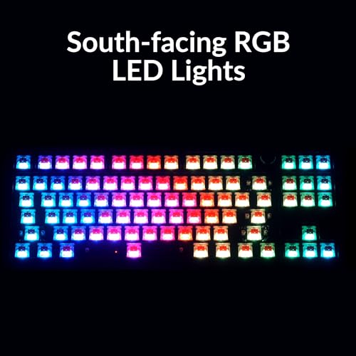 Keychron Q3 Wired Custom Mechanical Keyboard Knob Version, TKL QMK/VIA Programmable Macro with Hot-swappable Gateron G Pro Blue Switch Double Gasket Compatible with Mac Windows Linux (Black)
