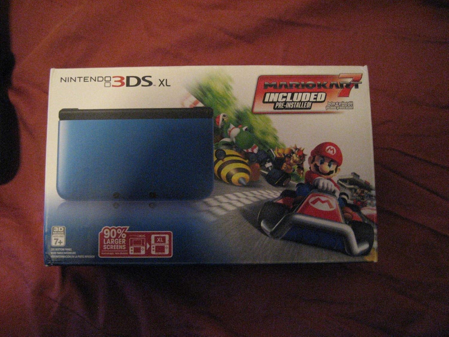 Nintendo 3DS XL - Blue/Black with Mario Kart 7 Pre-Installed (Renewed)