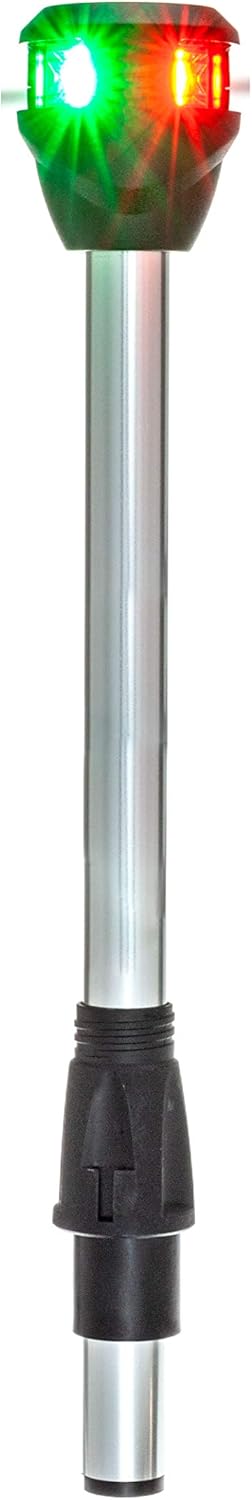 attwood Bi-Color Lightarmor LED Navigation - Pole Light Red-Green - 10" - Boat Bi-Color Lightarmor LED Navigation - Pole Light NV6LC2-10-7 Red-Green - 10" - Boat Pack of 2