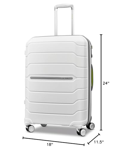 Samsonite Freeform 21-Inch Hardside Carry-On Luggage - Hardshell Carry-On Suitcase - TSA, Airline-Approved - Expandable Hard Shell, Smooth Rolling Spinner Wheels for Lightweight Travel - Navy