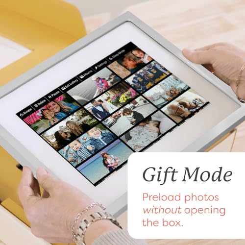 Skylight Digital Picture Frame – WiFi Digital Photo Frame Customer Support, Easy Setup, The Perfect Personalized Gift for Parents and Grandparents - 10 Inch Black